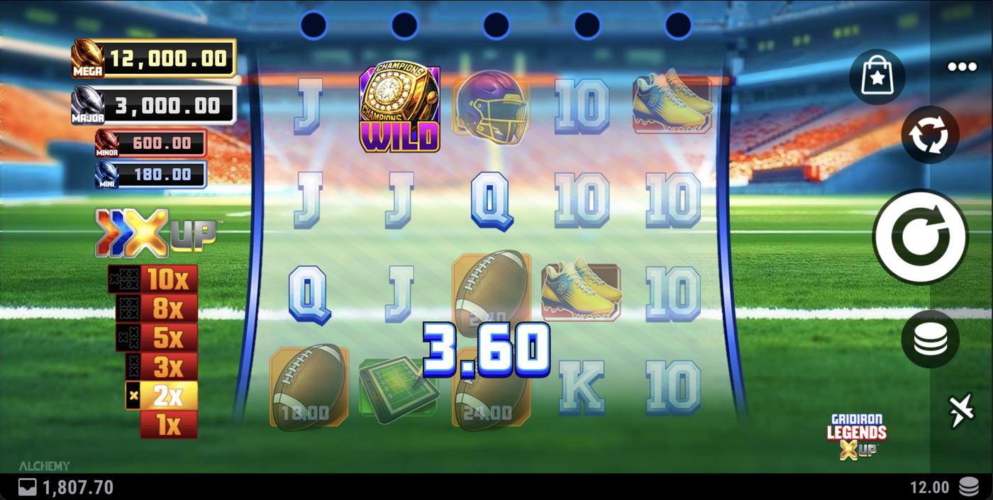 Gridiron Legends X UP: image of winning
