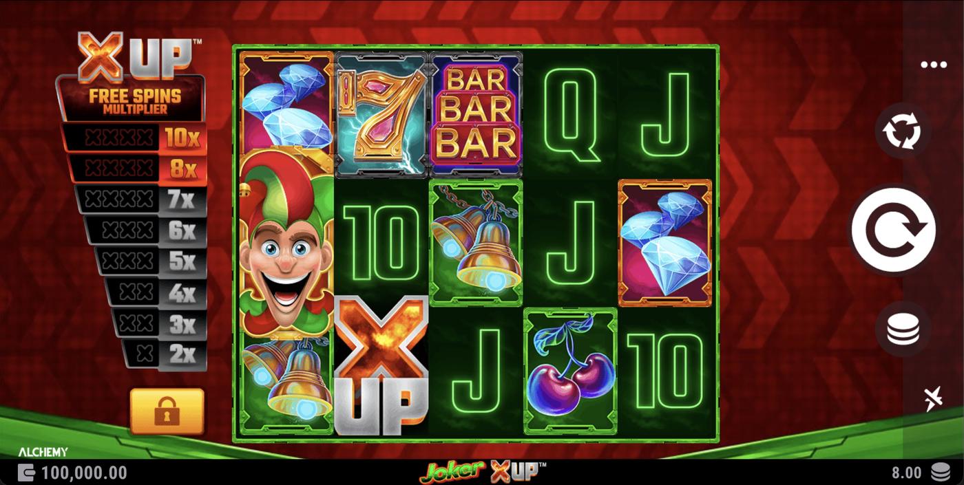 Joker X UP: image of main menu