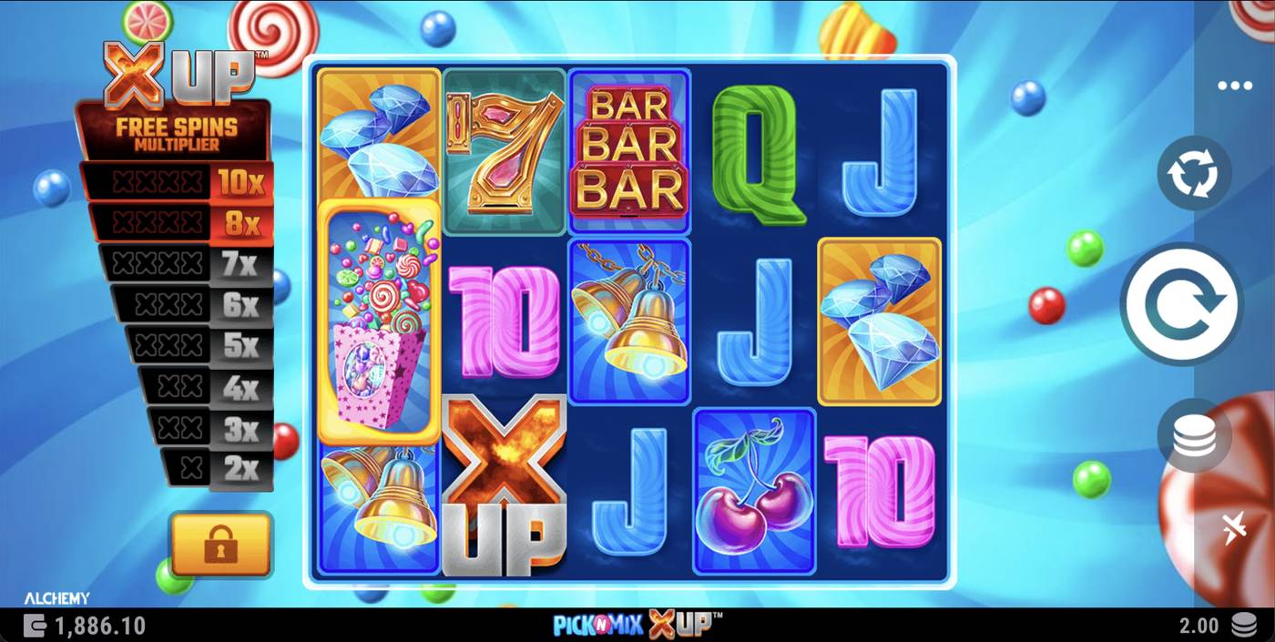 Pick N Mix X UP: image of main menu