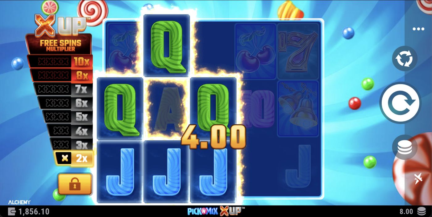 Pick N Mix X UP: image of winning