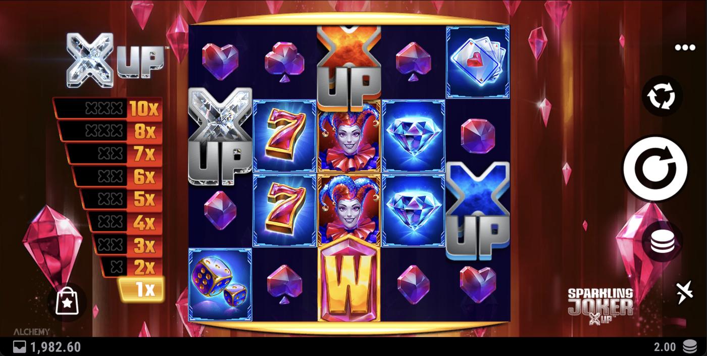 Sparkling Joker X UP: image of main menu