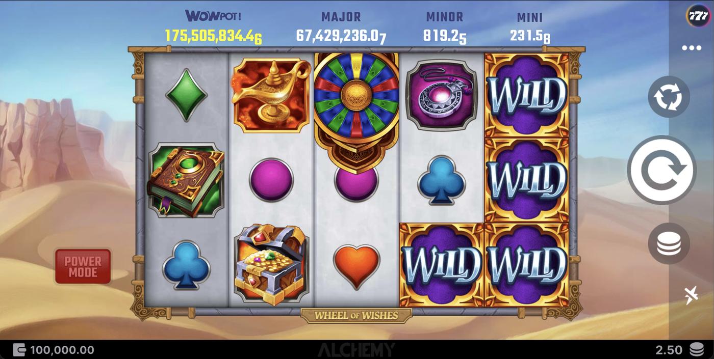 Wheel Of Wishes: image of main menu