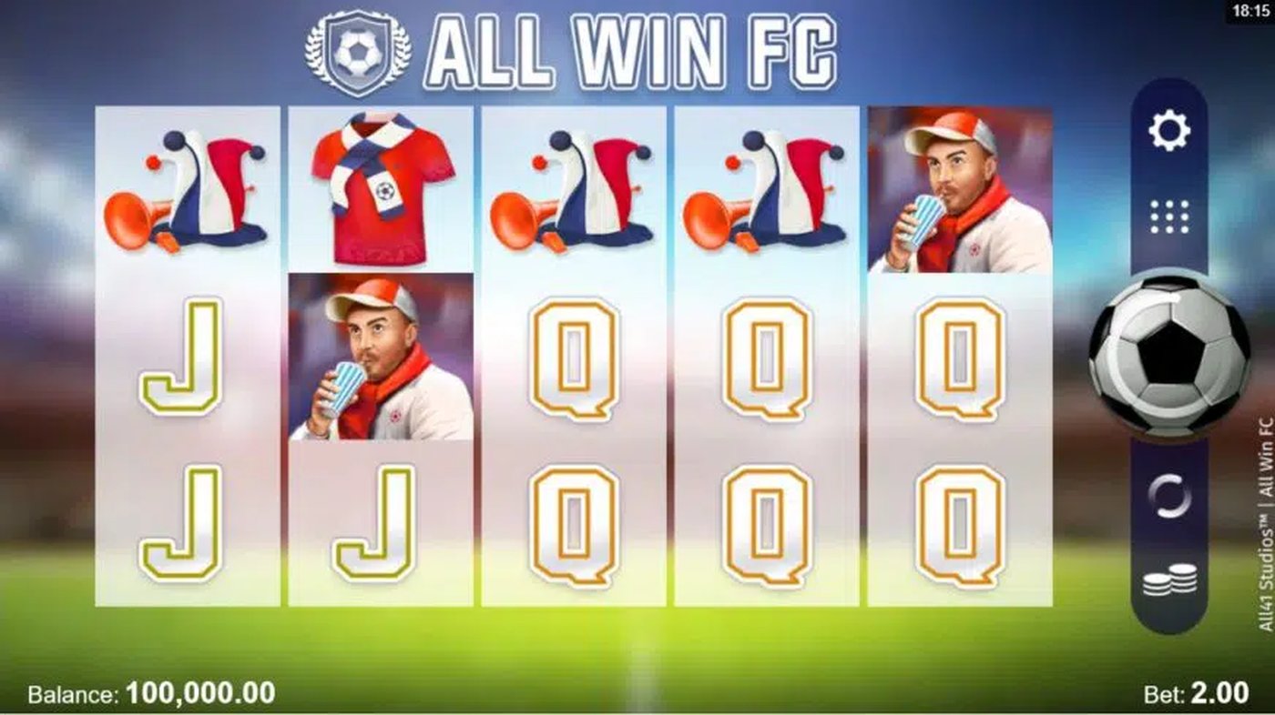 All Win FC: image of main menu