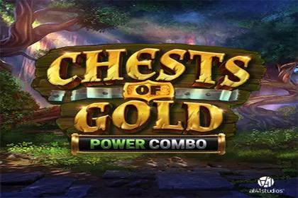 Chests of Gold Power Combo Online Slot Logo
