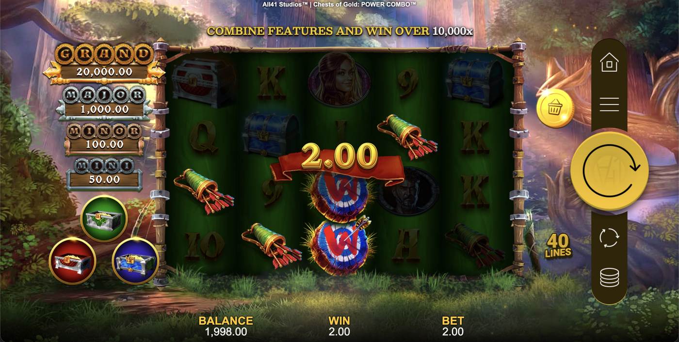 Chests of Gold Power Combo: image of winning