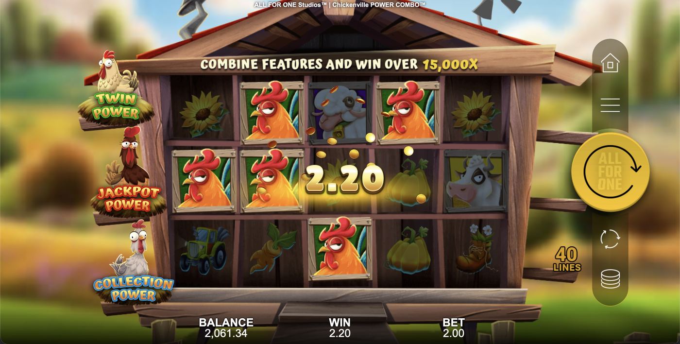 Chickenville Power Combo: image of winning