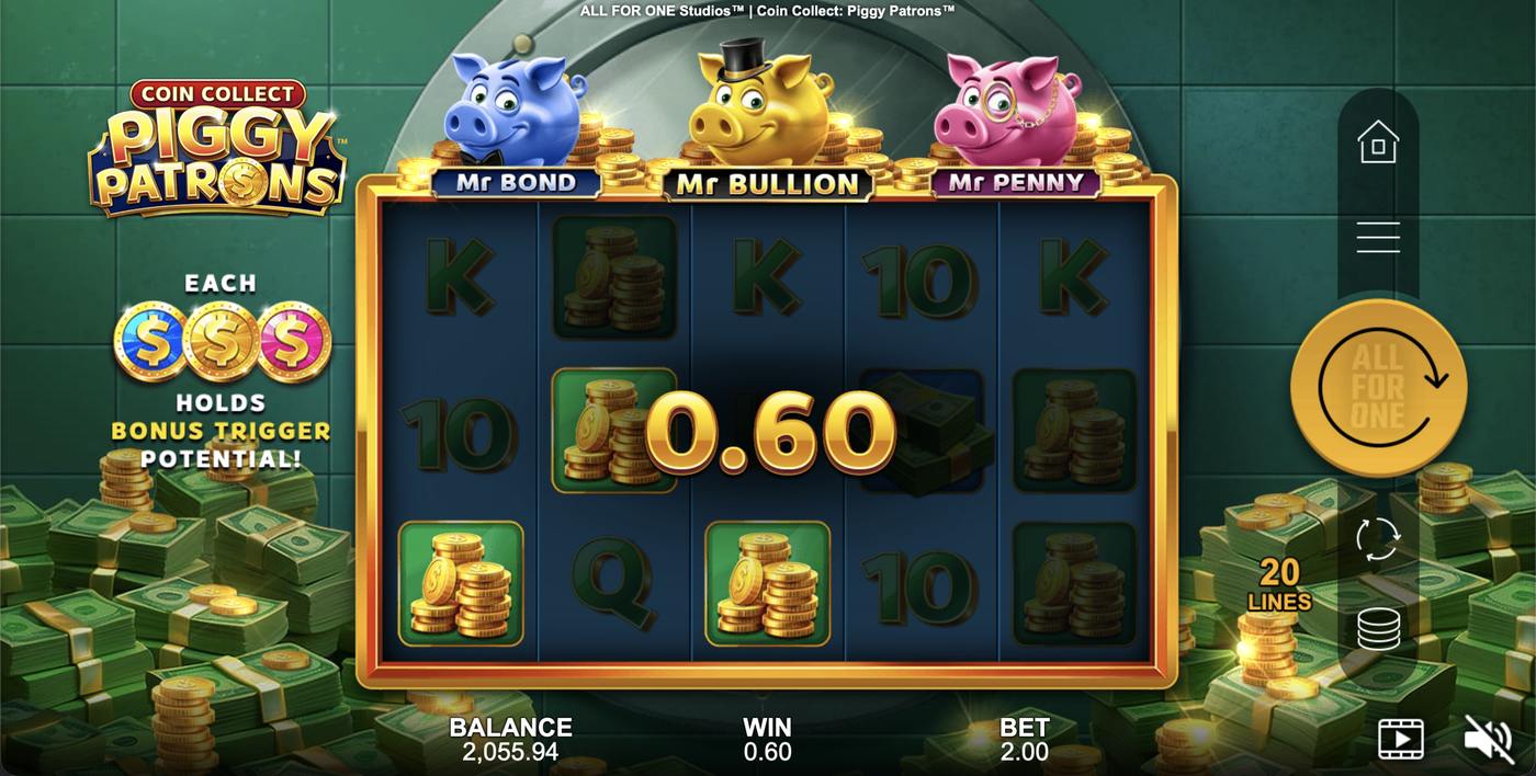 Coin Collect: Piggy Patrons: image of winning