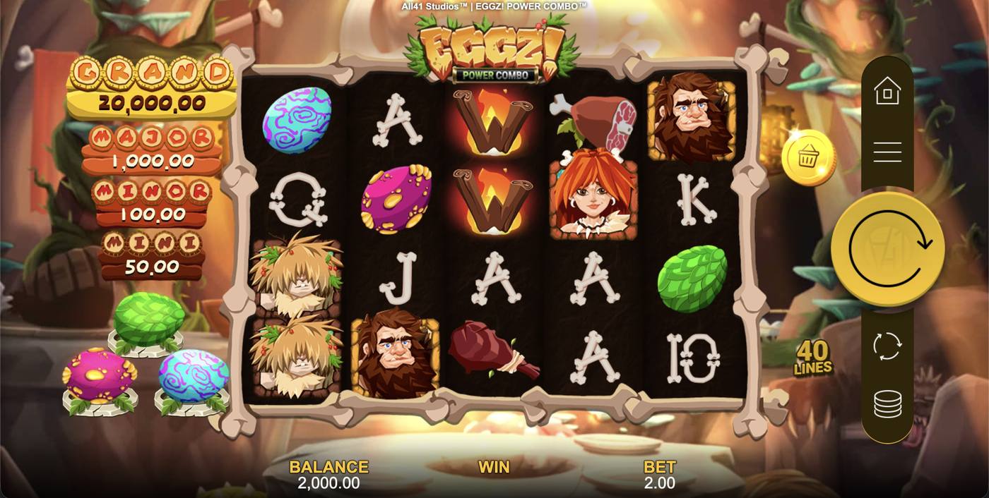 Eggz! Power Combo: image of main menu