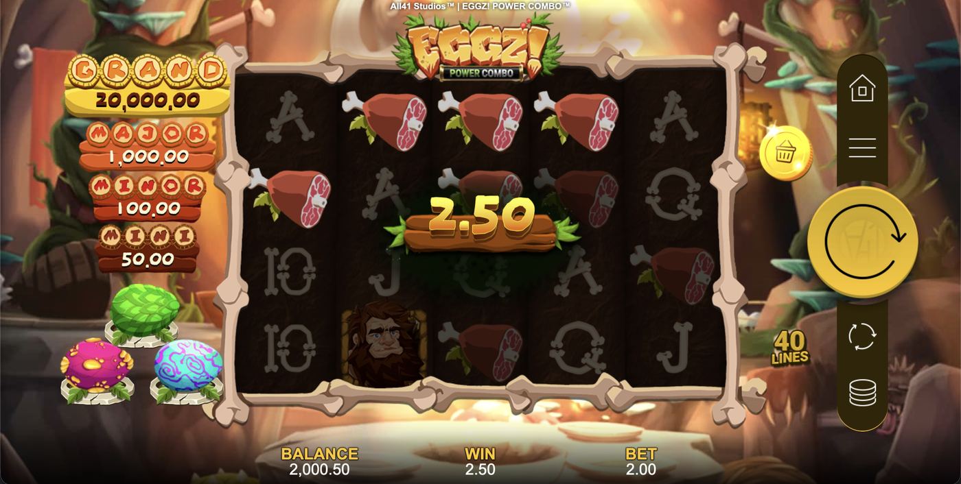 Eggz! Power Combo: image of winning