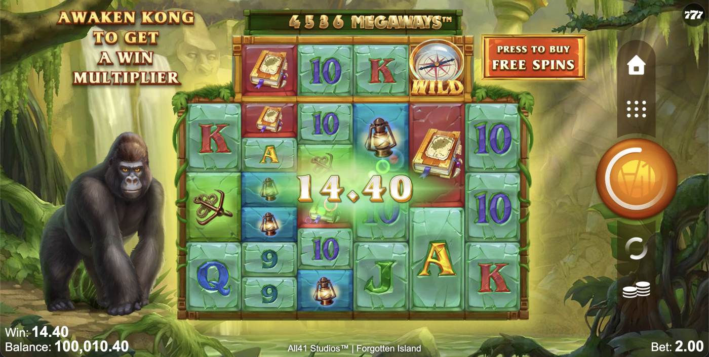 Forgotten Island Megaways: image of winning