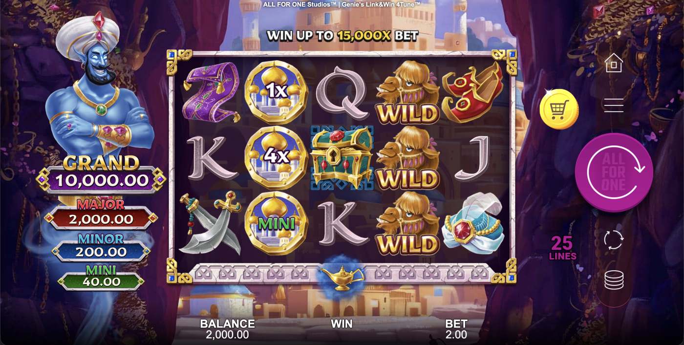 Genie's Link&Win 4Tune: image of main menu