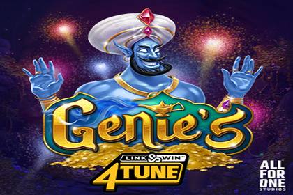 Genie's Link&Win 4Tune Online Slot Logo