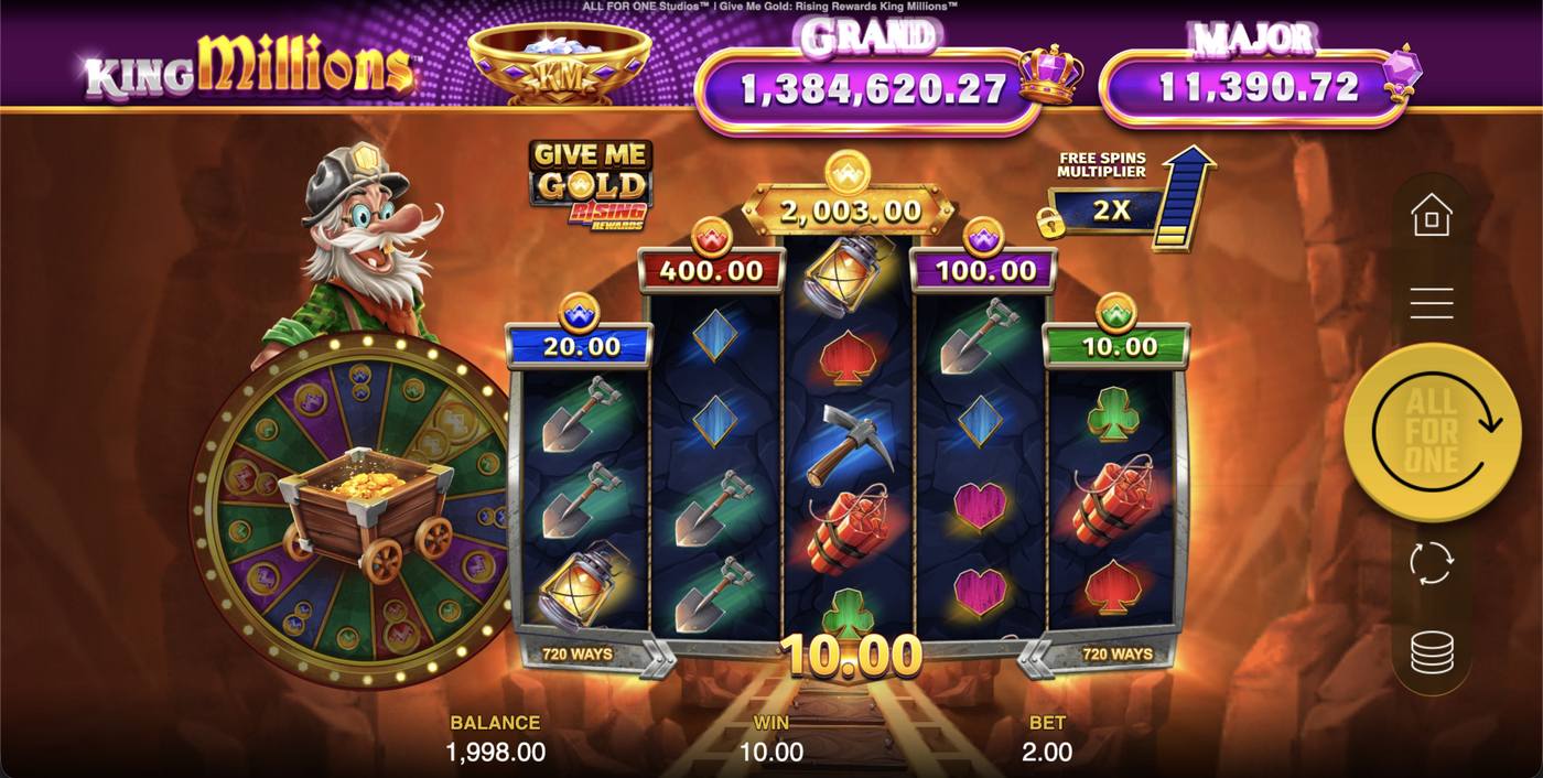 Give Me Gold: Rising Rewards King Millions: image of winning