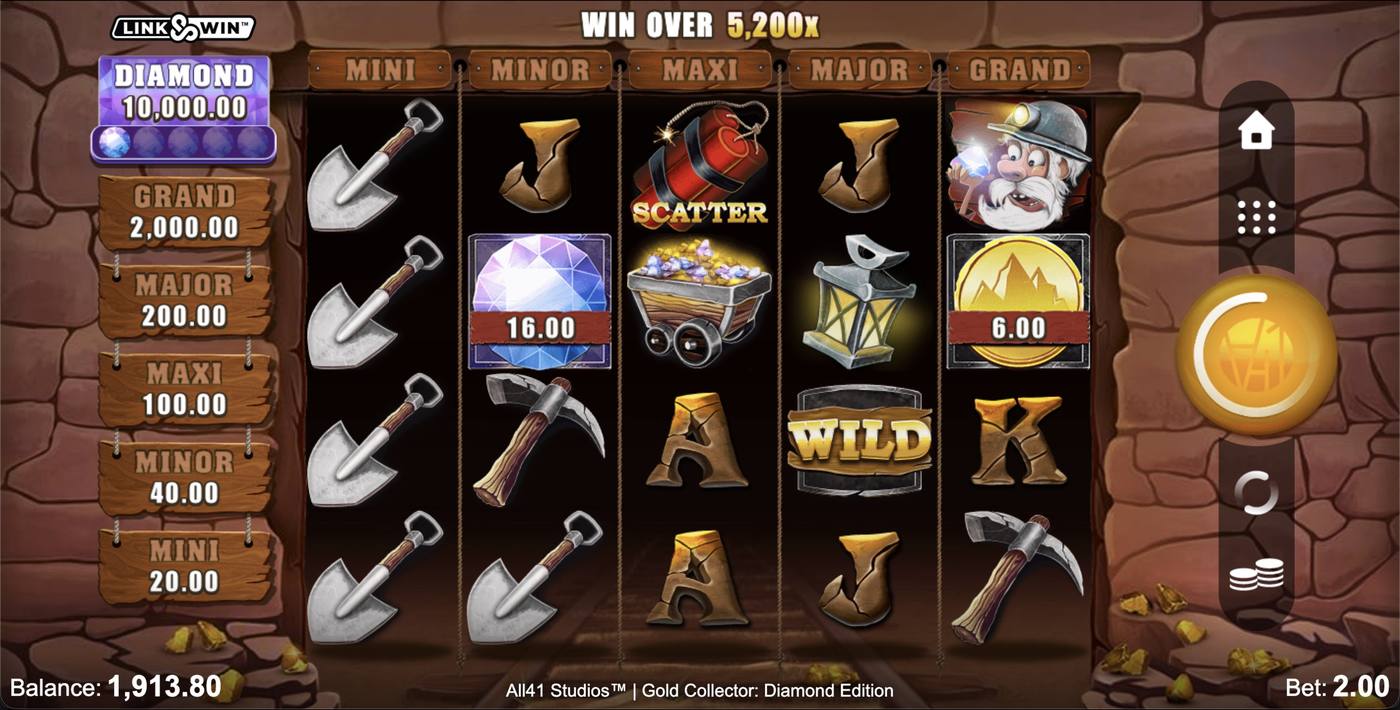 Gold Collector: Diamond Edition: image of main menu