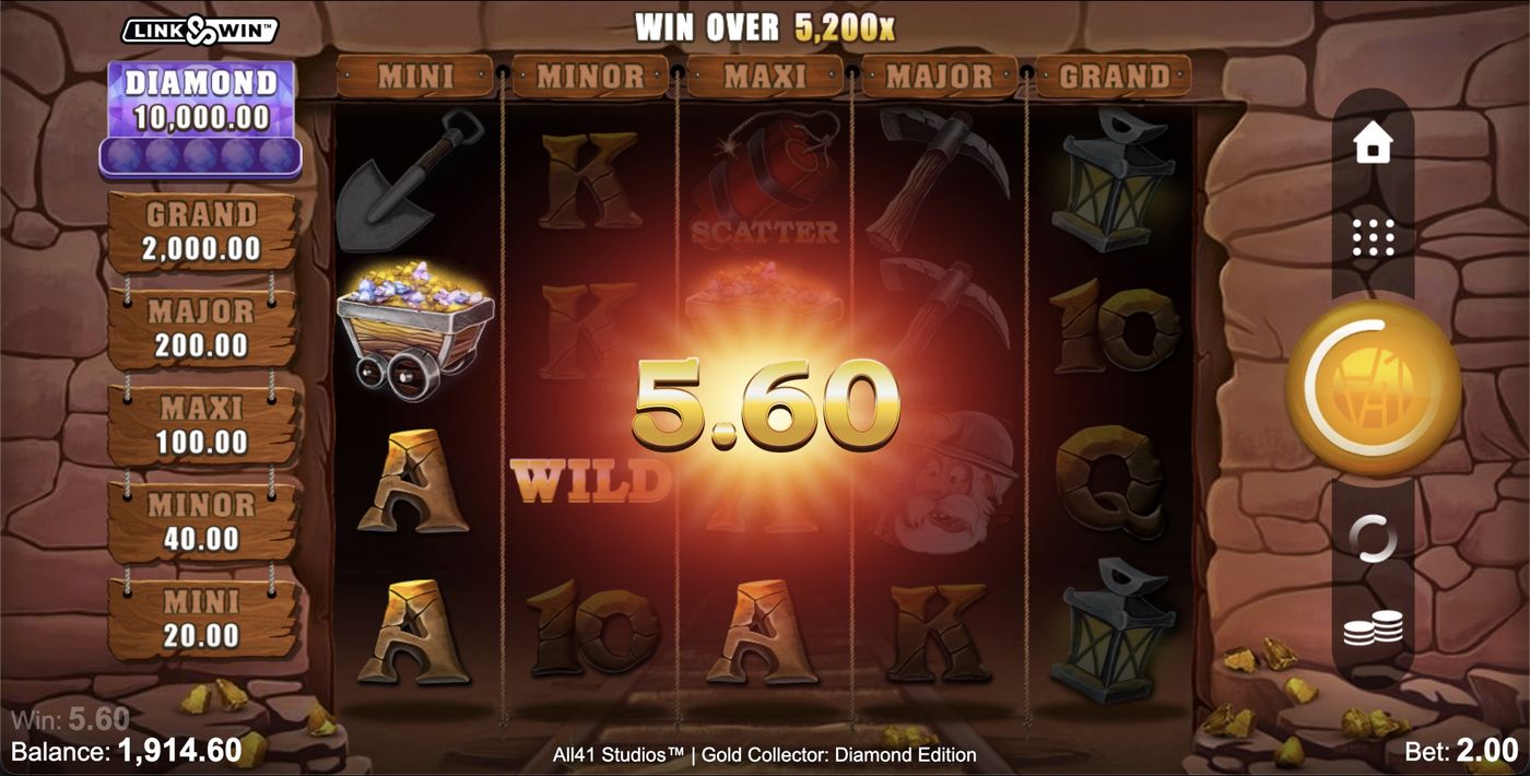 Gold Collector: Diamond Edition: image of winning