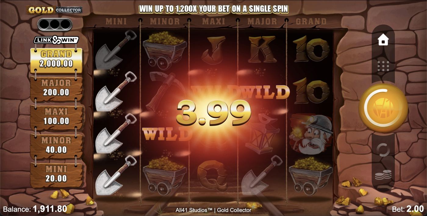 Gold Collector: image of winning