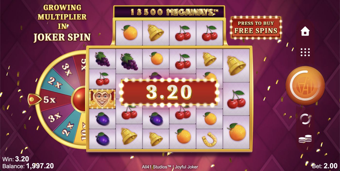Joyful Joker Megaways: image of winning