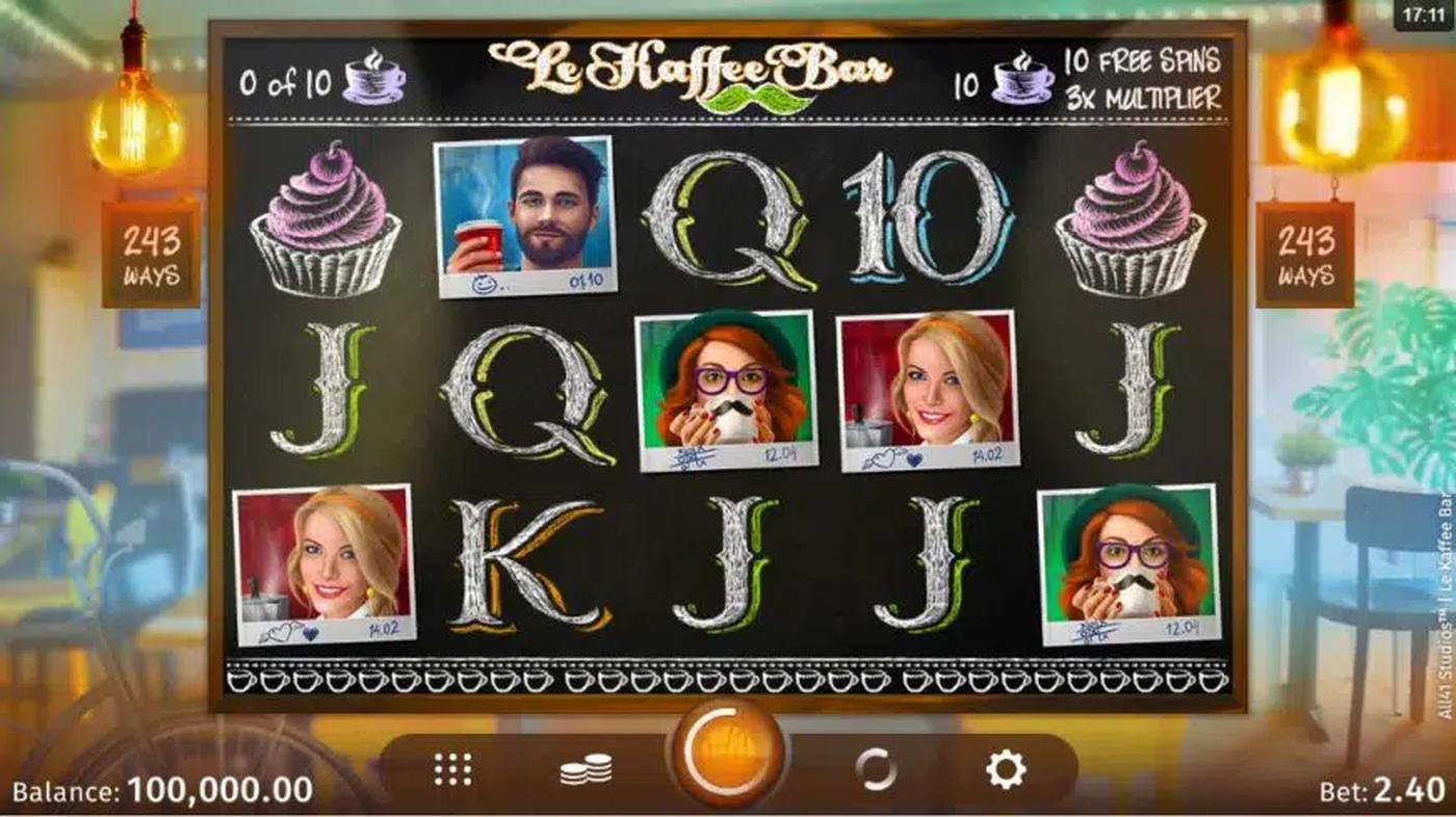 Le Kaffee Bar: image of main menu