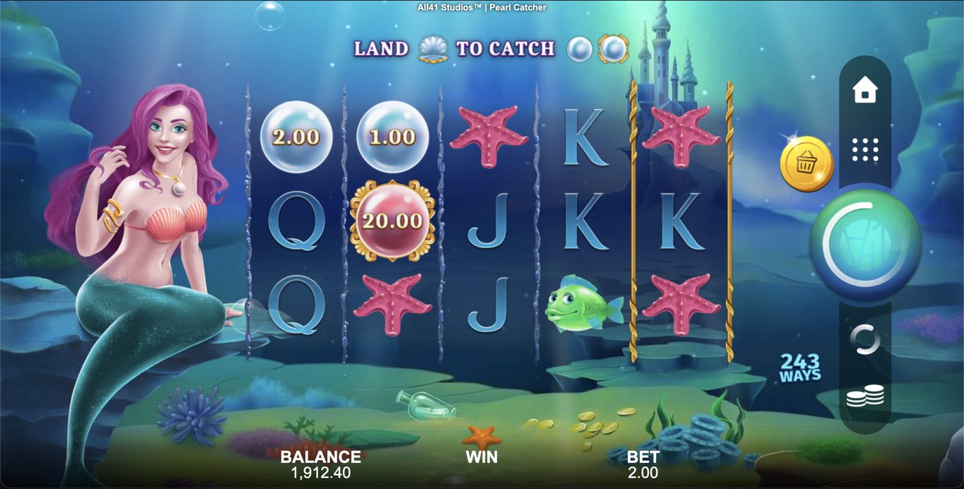 Pearl Catcher: image of main menu