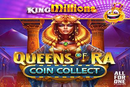 Queens of Ra Coin Collect King Millions Online Slot Logo