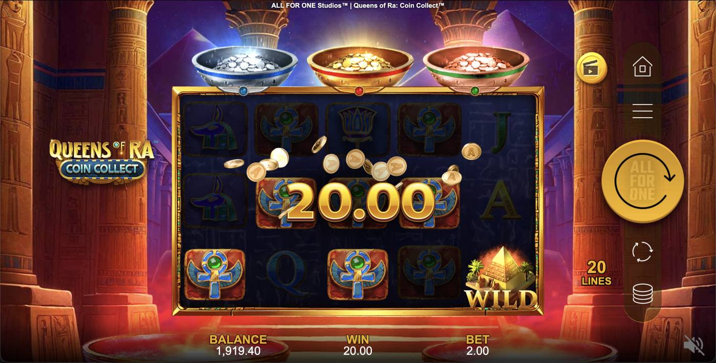Queens of Ra: Coin Collect: image of winning