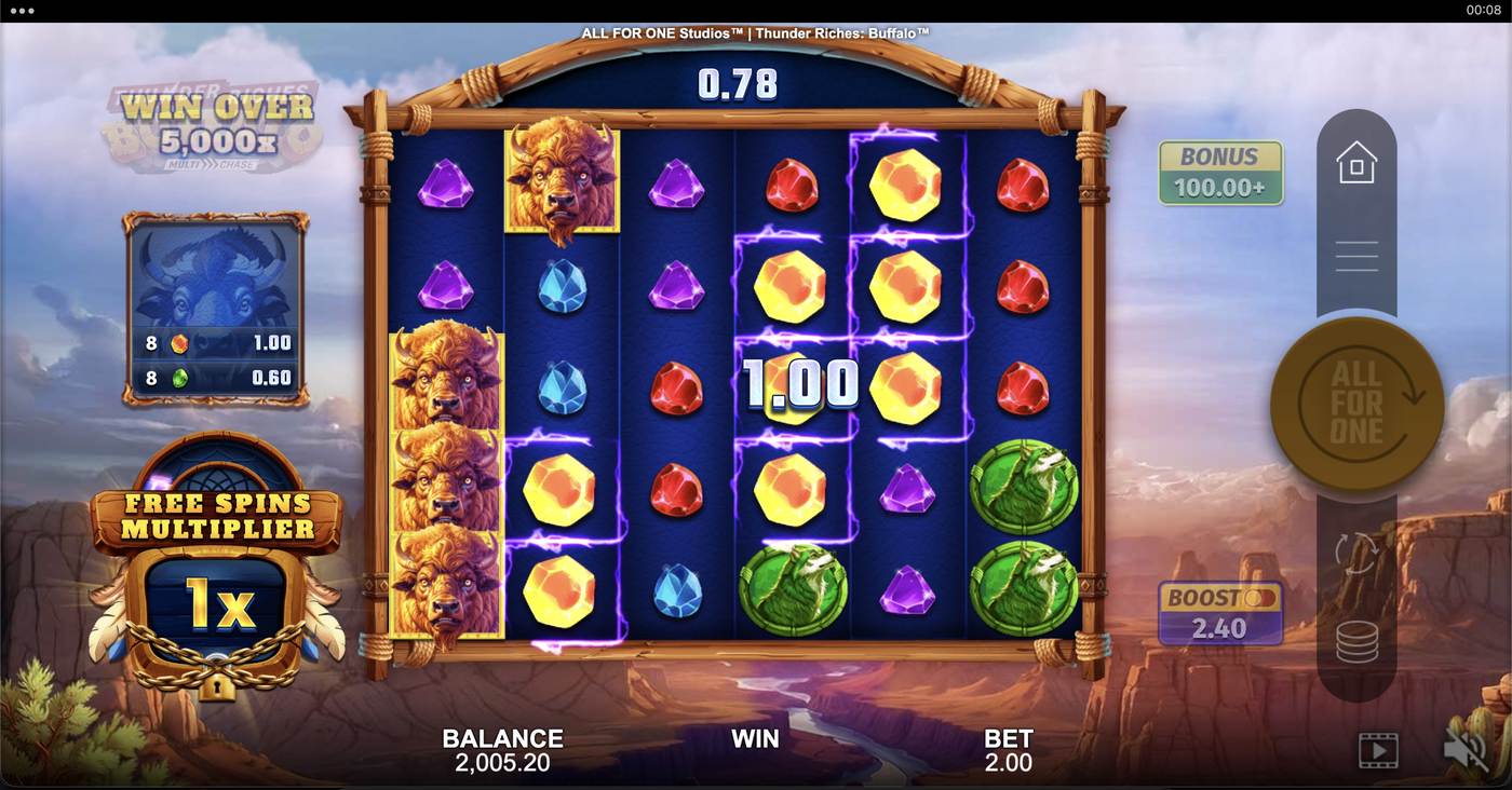 Thunder Riches: Buffalo: image of winning