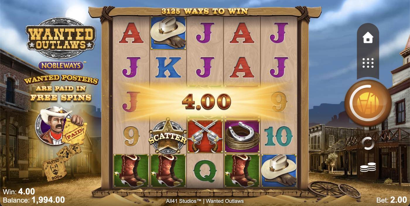 Wanted Outlaws Nobleways: image of winning