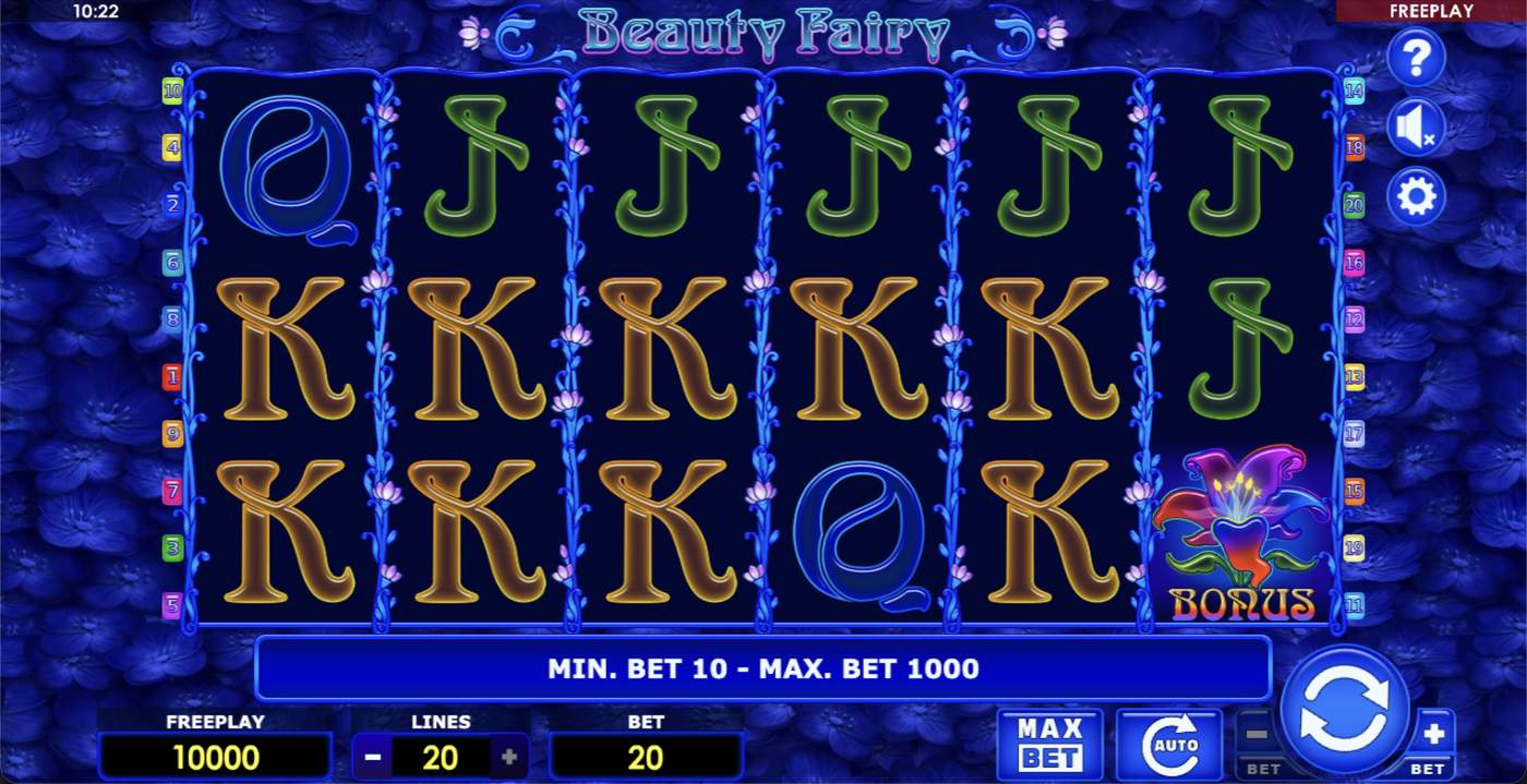 Beauty Fairy: image of main menu