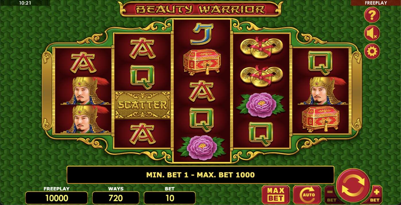 Beauty Warrior: image of main menu