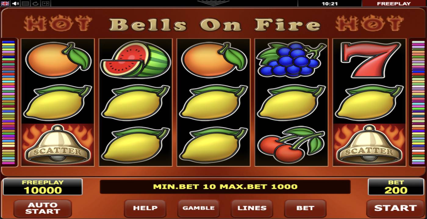Bells on Fire Hot: image of main menu