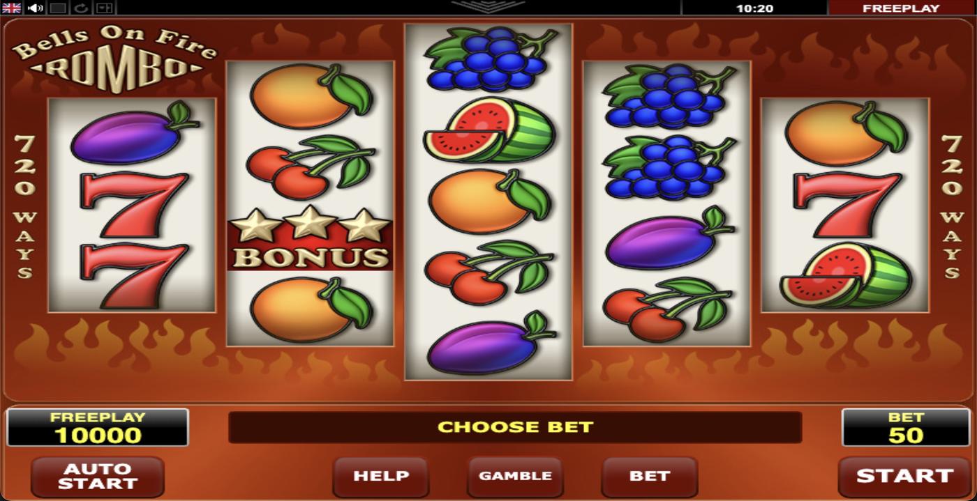 Bells on Fire Rombo: image of main menu
