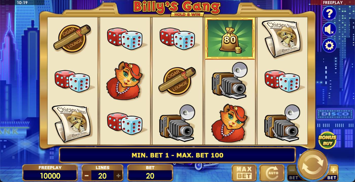 Billys Gang: image of main menu