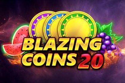 Blazing Coins 20 Online Slot Logo