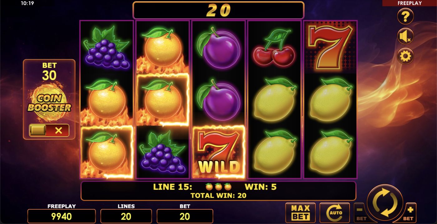 Blazing Coins 20: image of winning