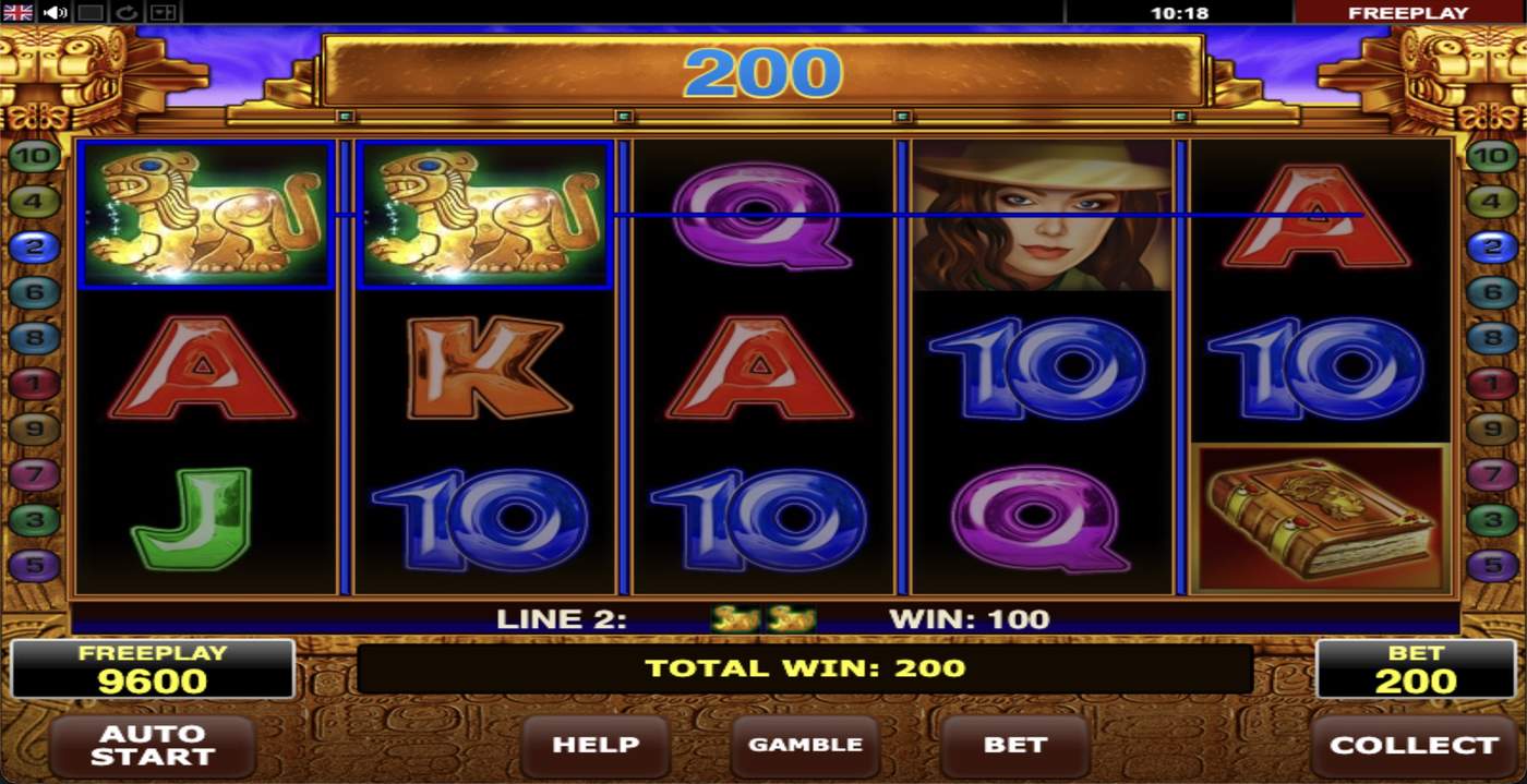 Book of Aztec: image of winning