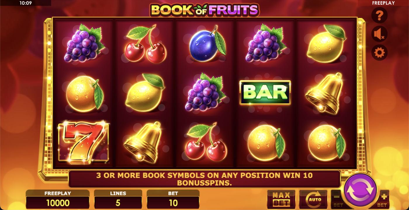 Book of Fruits: image of main menu