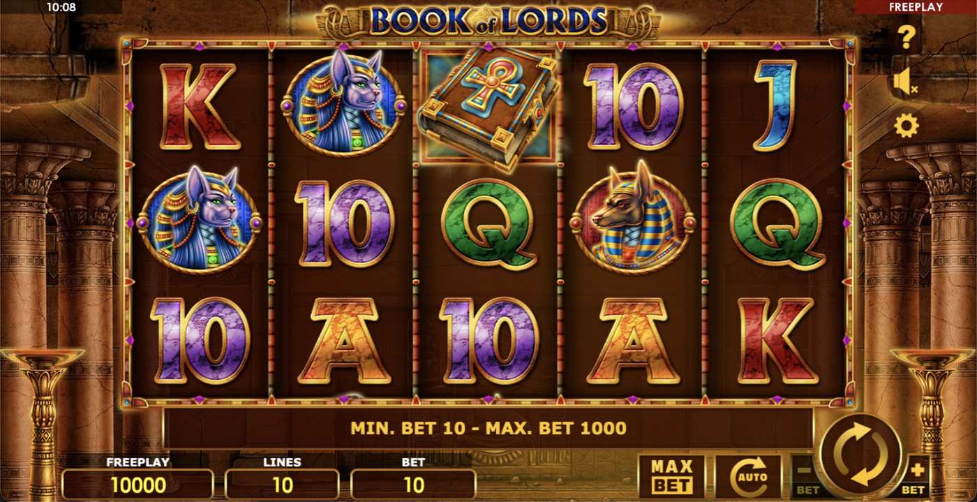 Book of Lords: image of main menu
