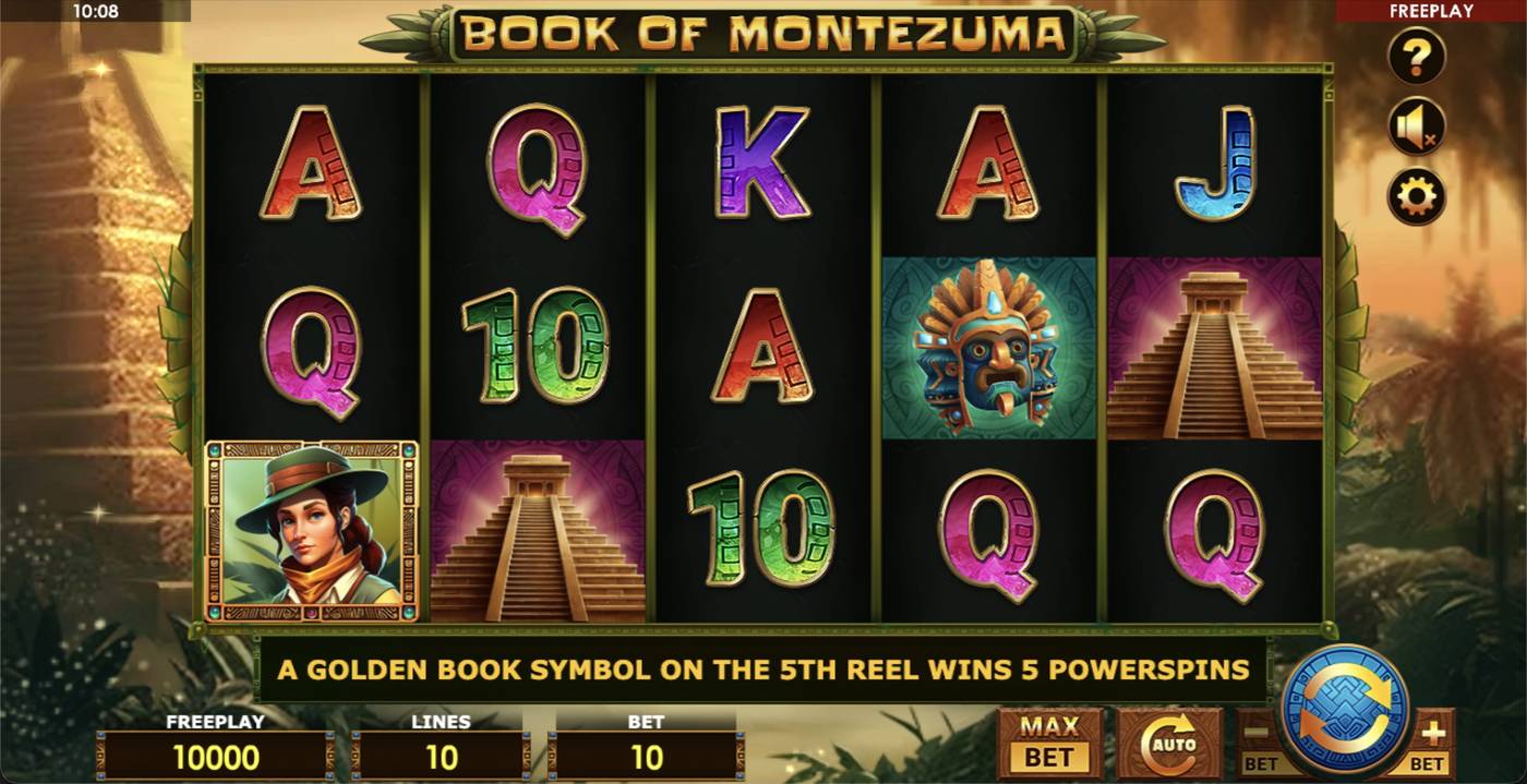 Book of Montezuma: image of main menu