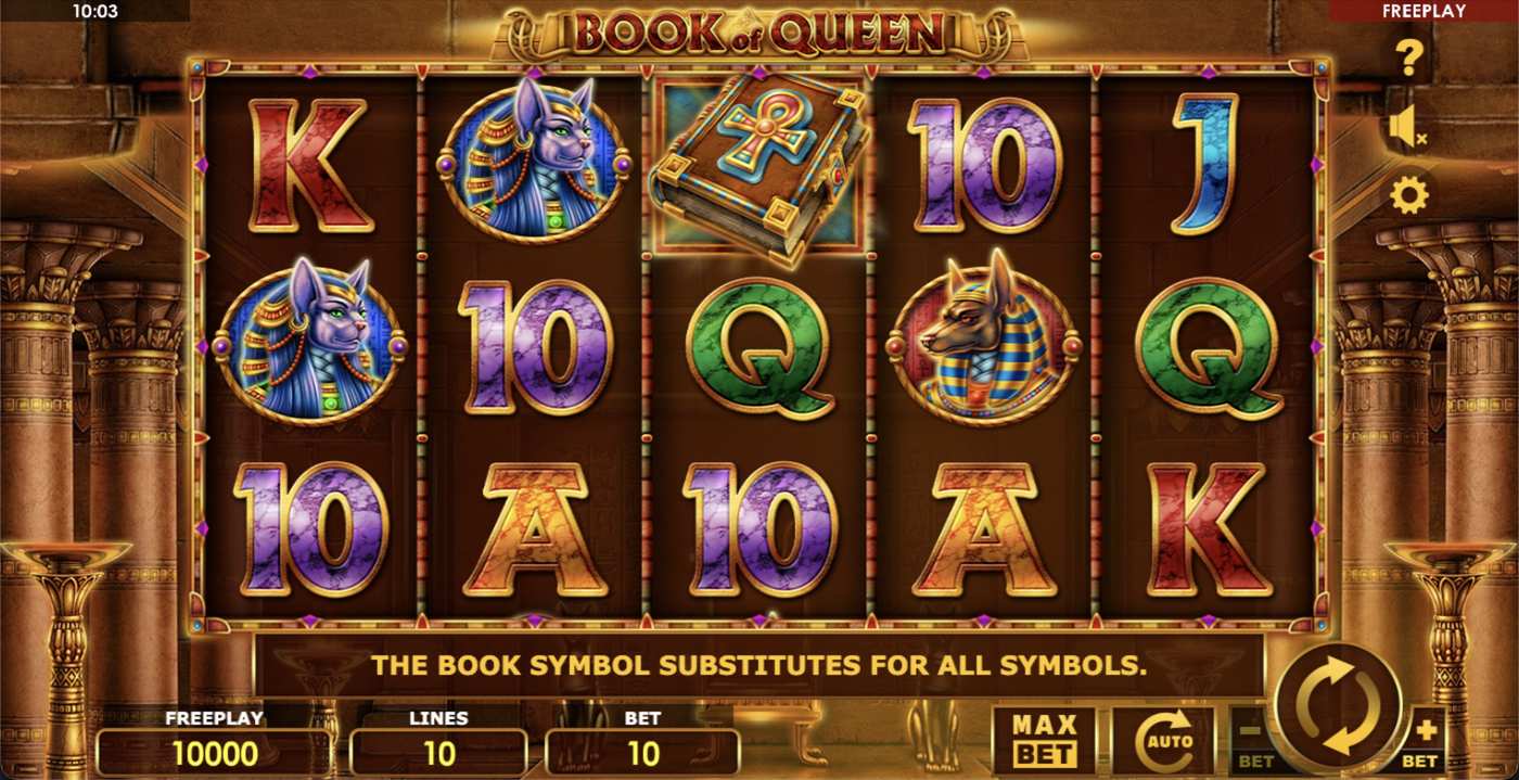Book of Queen: image of main menu