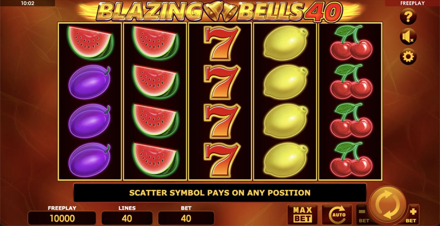 Burning Bells 40: image of main menu