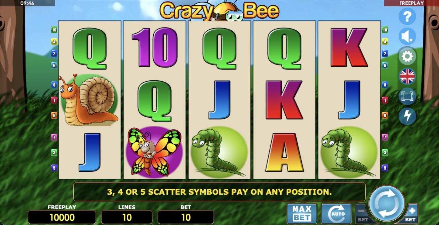 Crazy Bee: image of main menu