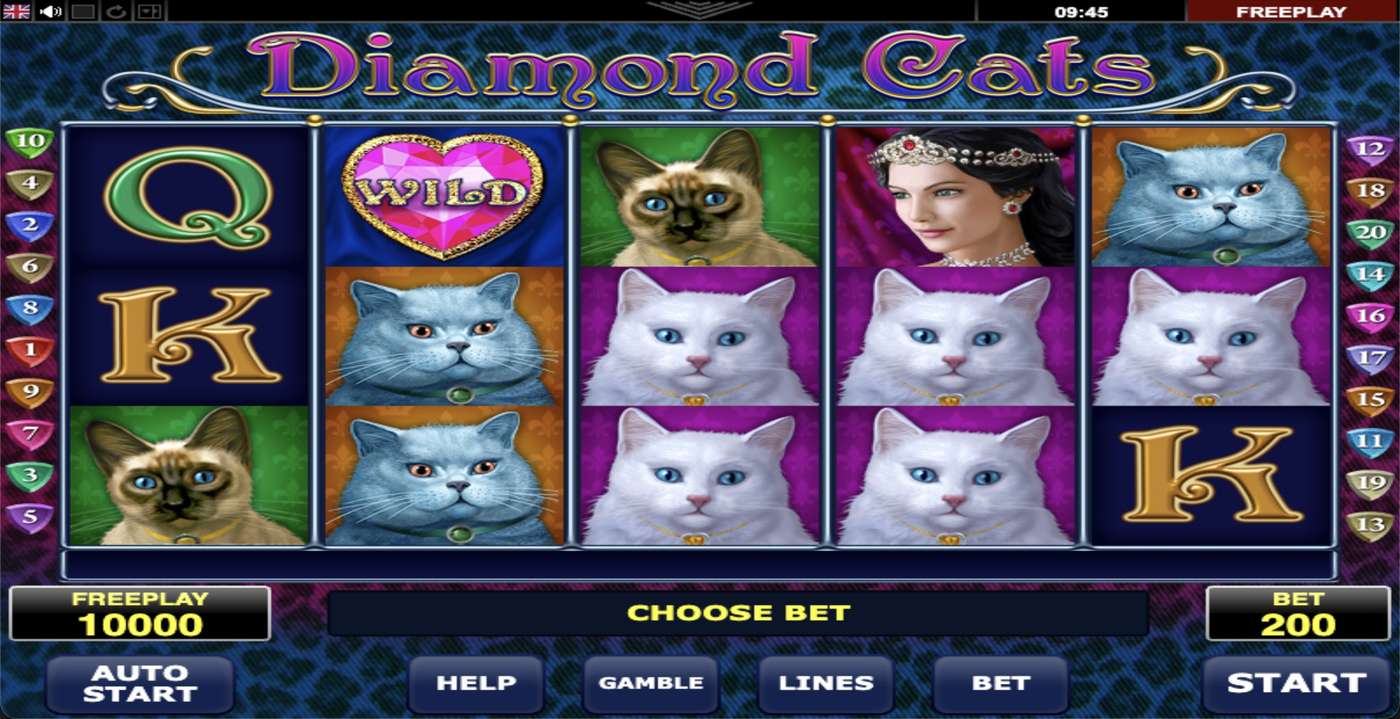 Diamond Cats: image of main menu