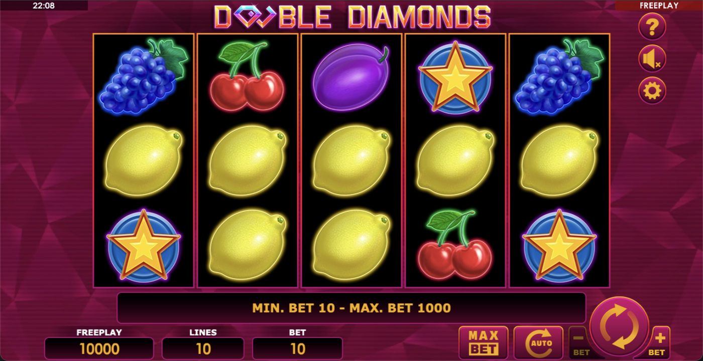 Double Diamonds: image of main menu