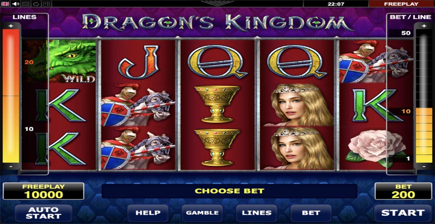 Dragons Kingdom: image of main menu