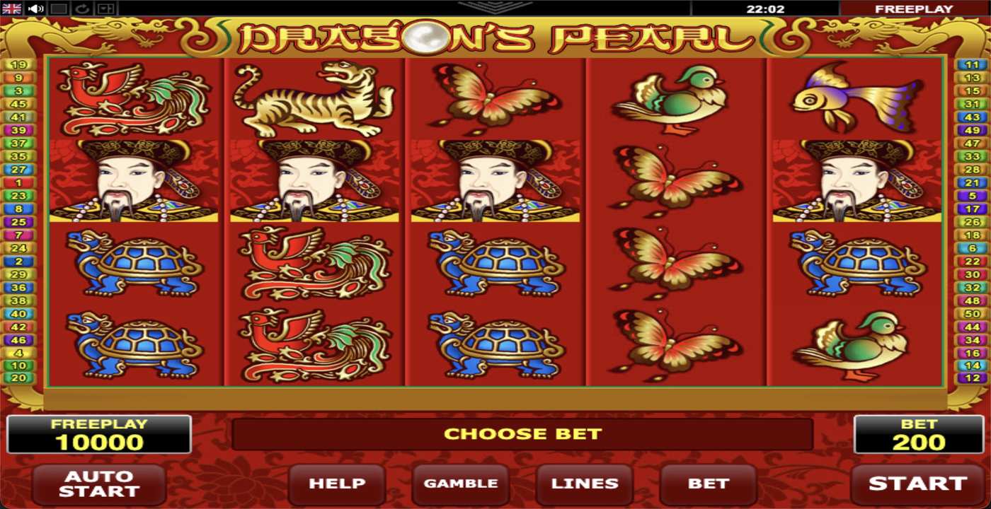 Dragons Pearl: image of main menu