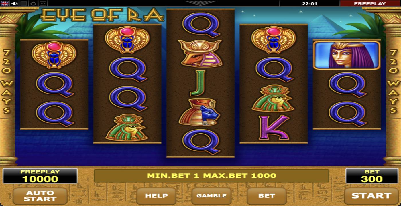 Eye of Ra: image of main menu