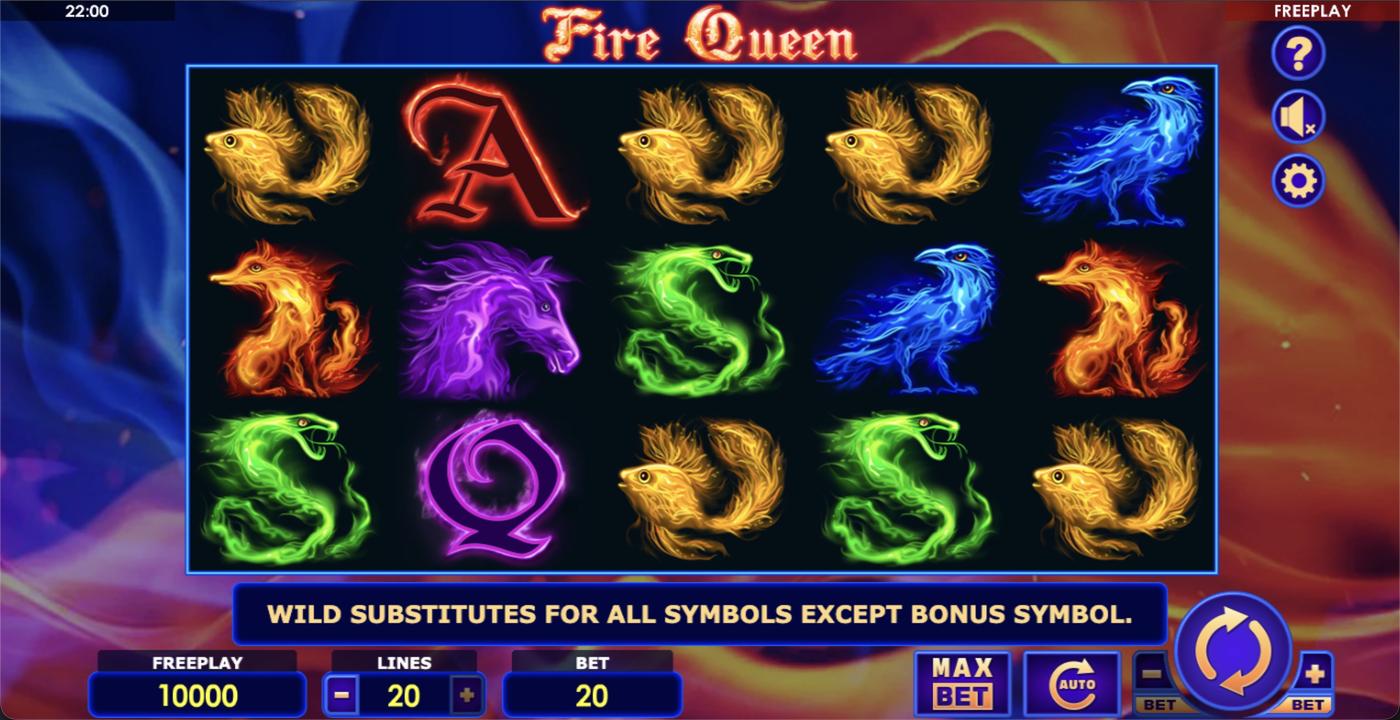 Fire Queen: image of main menu