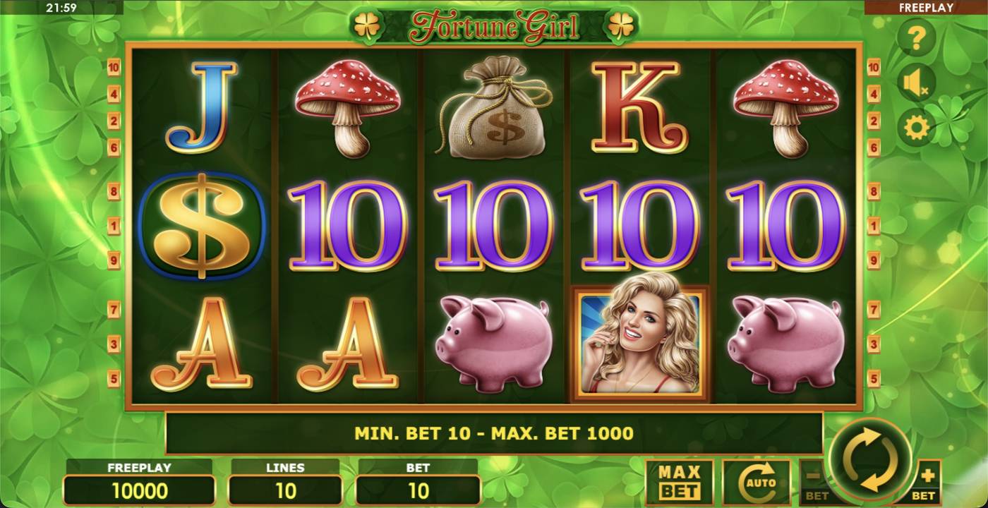 Fortune Girl: image of main menu