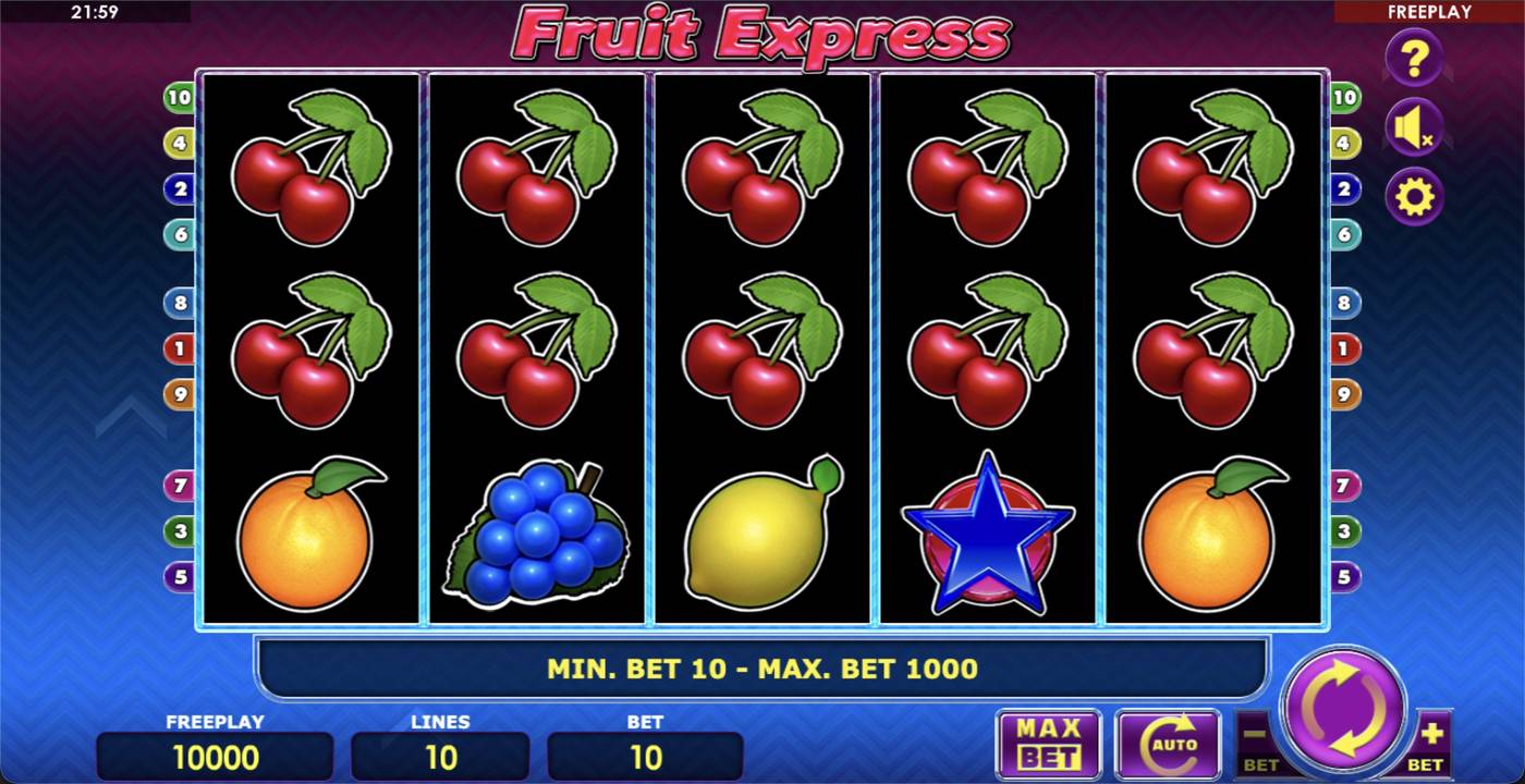 Fruit Express: image of main menu