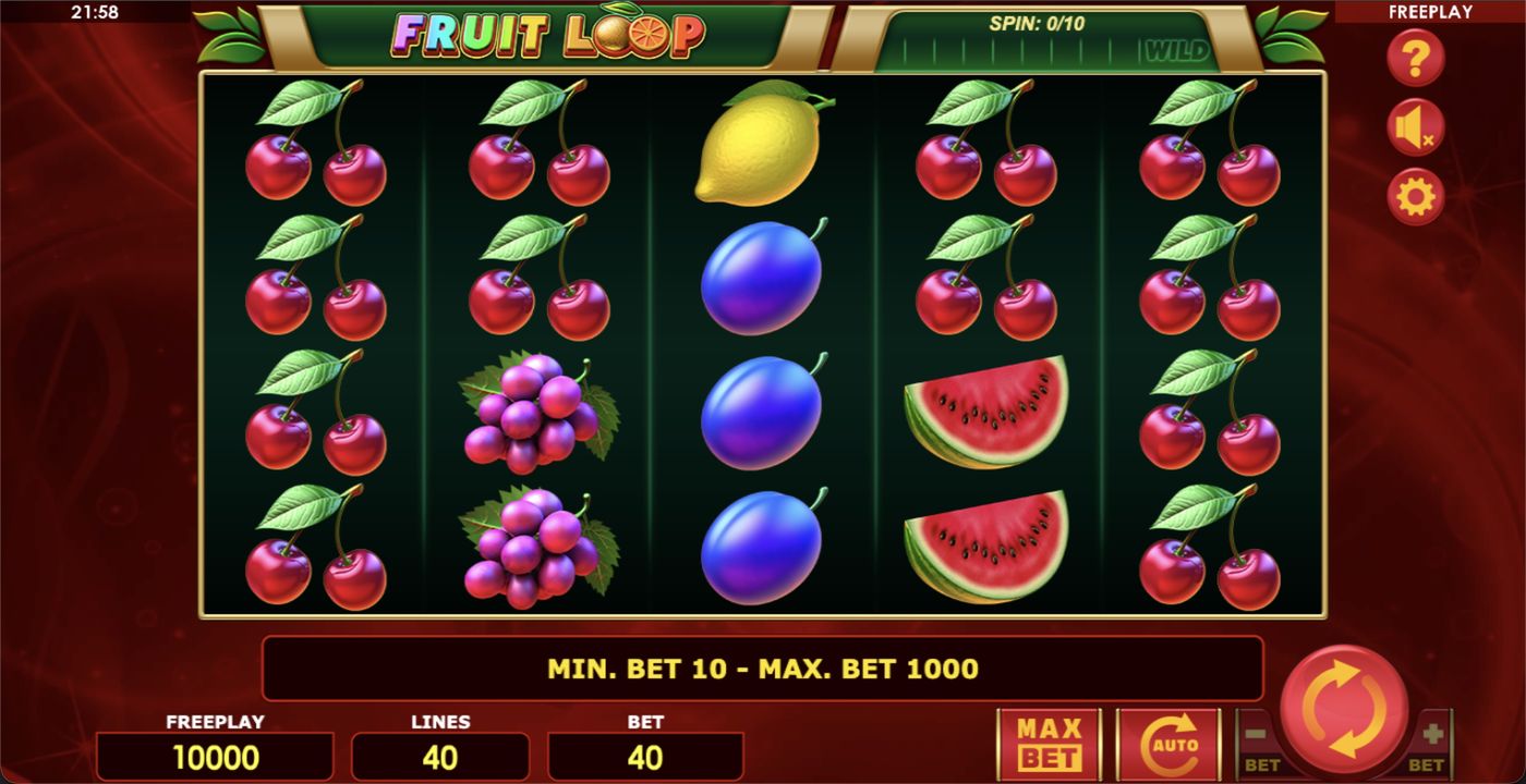 Fruit Loop: image of main menu